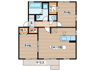 ウィステリアＡ棟の物件間取画像